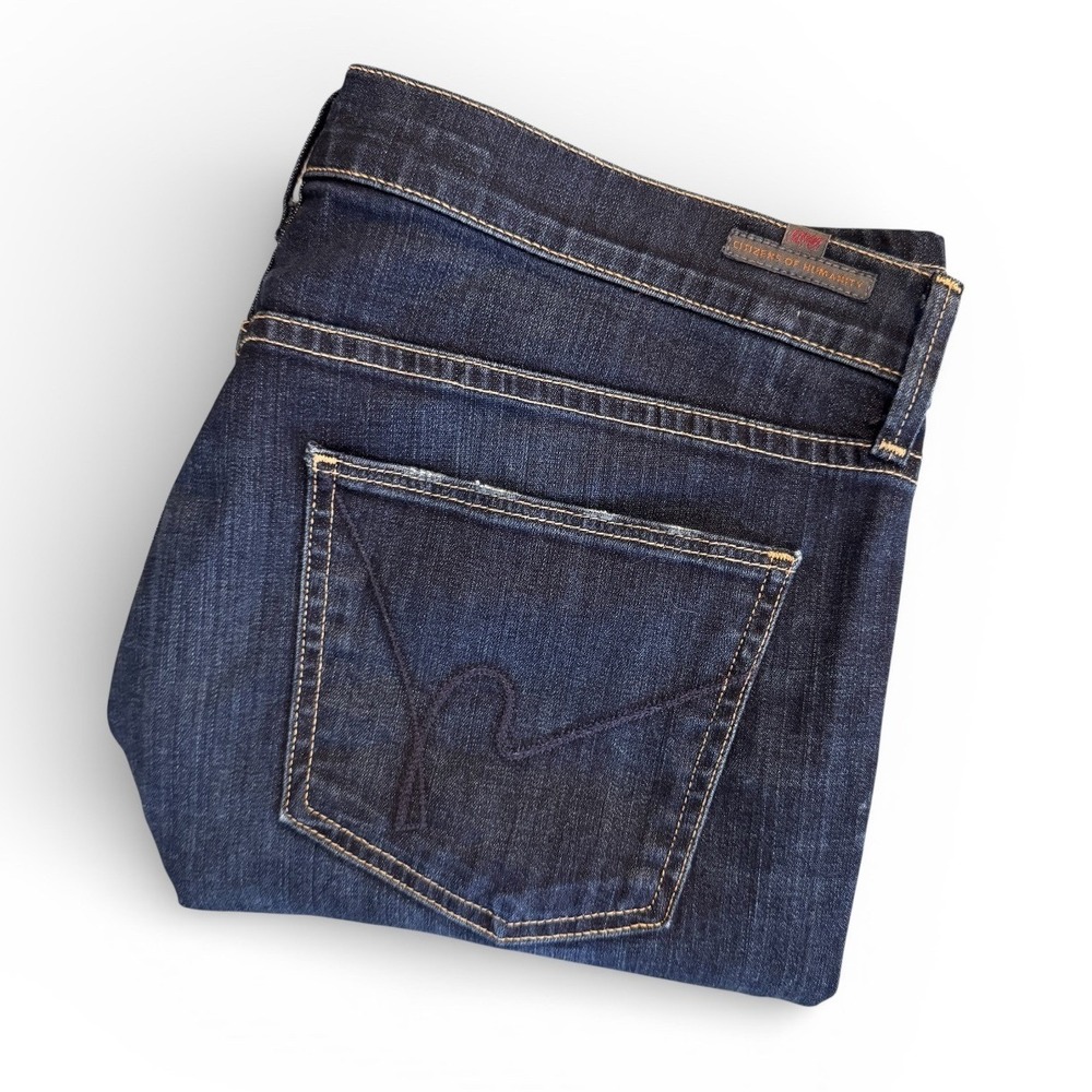 Citizens of‎ Humanity Jeans Kelly Low Rise Bootcut 31 Short Dark Wash Blue